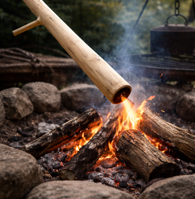 Bouffadou / Flamadou en bois de sureau