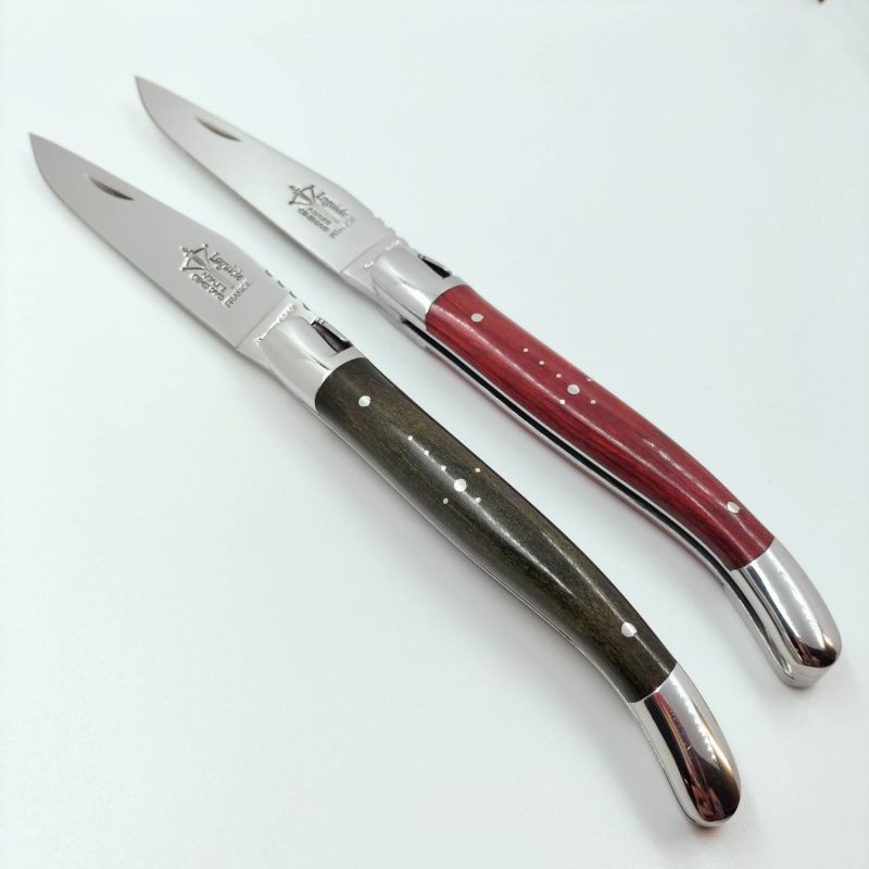 Couteau pliant Laguiole Stamina rouge ou vert 20 cm