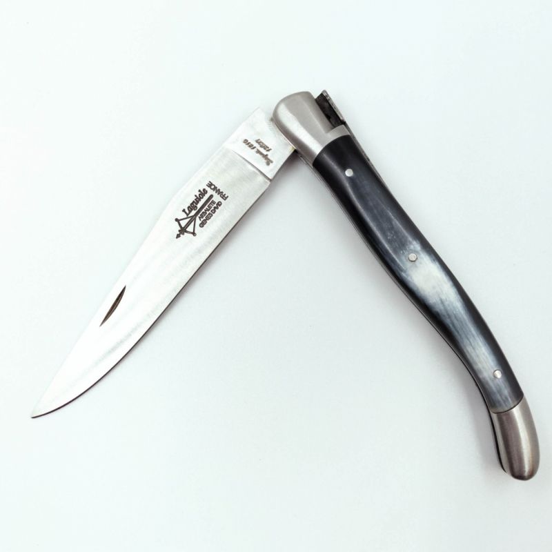 Couteau pliant en corne et inox Laguiole 22 cm