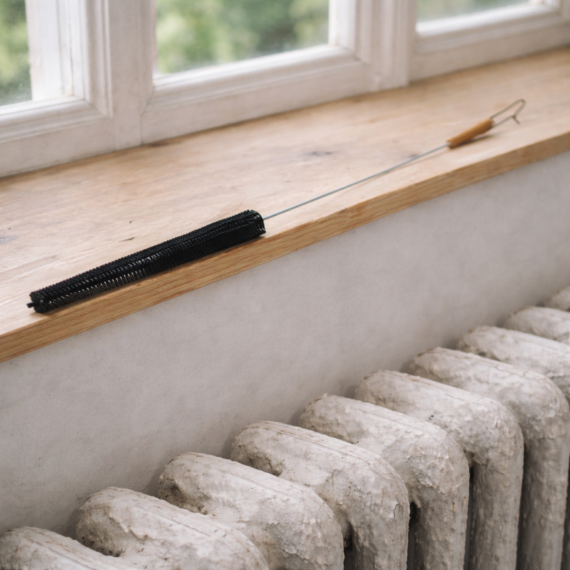 Brosse radiateur chèvre noir souple