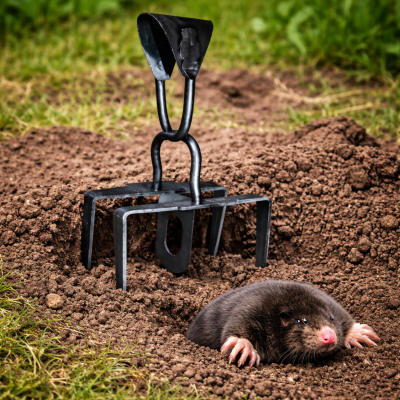 Piège à taupes double rives Lucifer