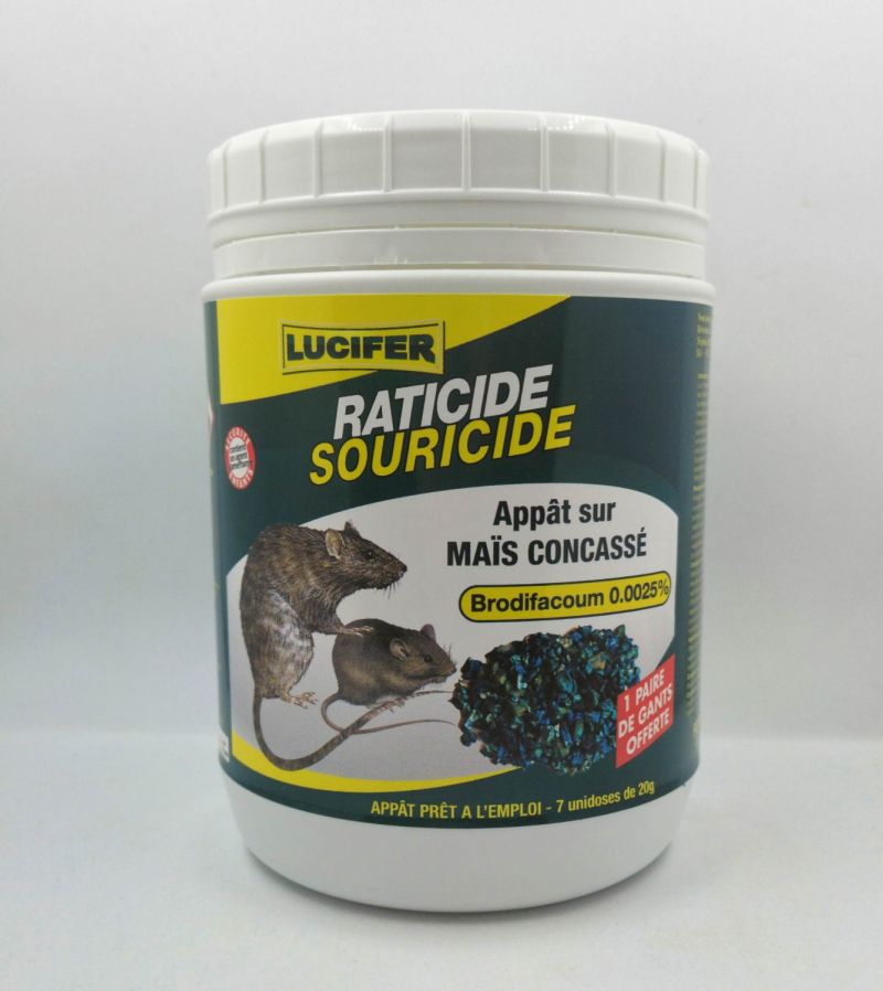 RATICIDE SOURICIDE BAYER-CAUSSADE-LUCIFER. Appat poison sur Mais