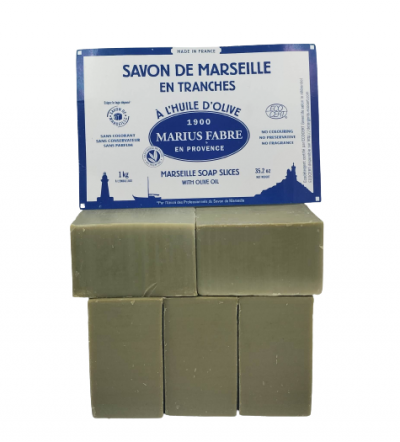 Savon de Marseille Marius Fabre à l'huile d'olive 1KG