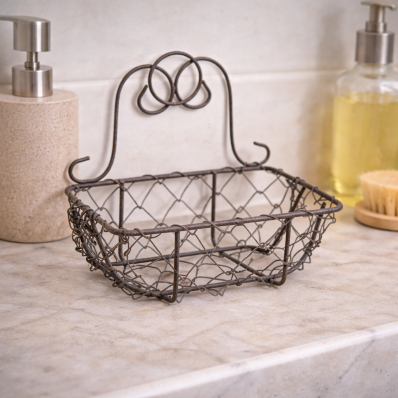 Porte savon grillage