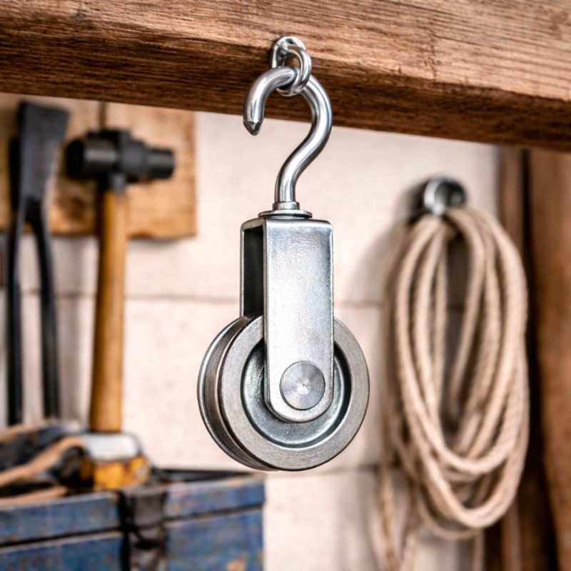 Poulie avec crochet
