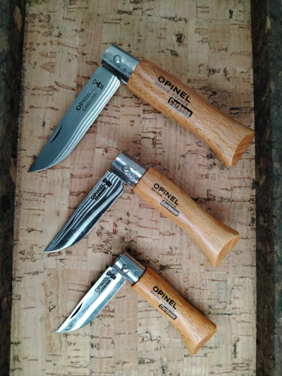 Couteau Opinel N°4, 3, 2 Carbone