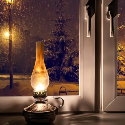 Verre Lampe à pétrole Viennois Matador 53 mm