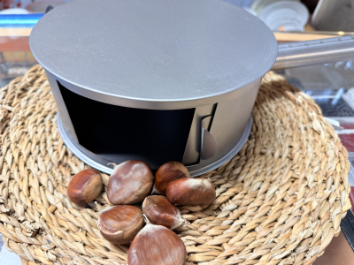 Diable à châtaignes et marrons pour gazinière 22,5 cm